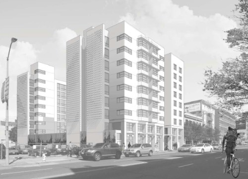 This is a "concept" drawing for TNDC's scaled-down affordable housing project at 1036 Mission Street.